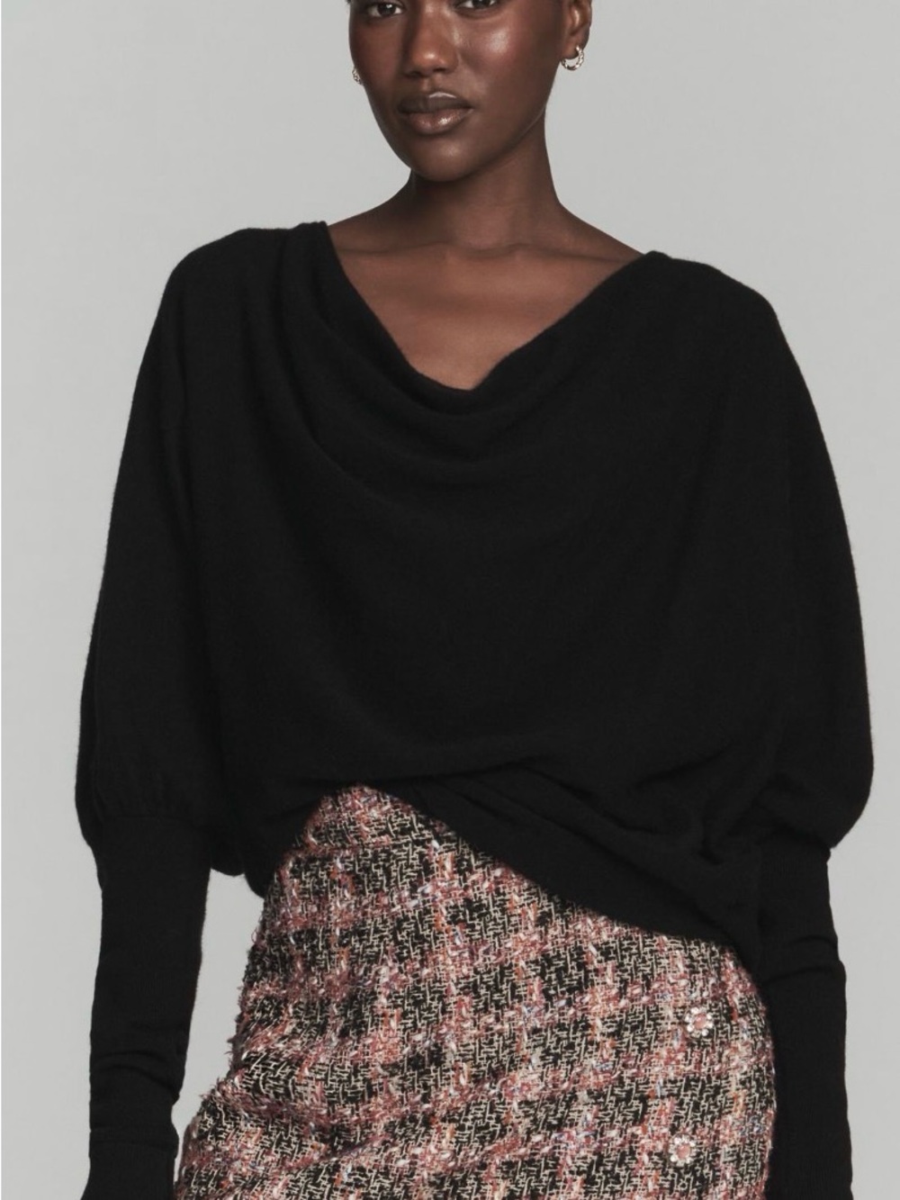 Anthropologie Maeve new Cashmere Blend Cowl-Neck Sweater L winter fall soft girl